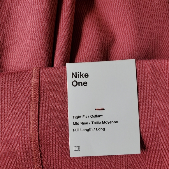 Nike one tight fit legging pink womens - Picture 4 of 5